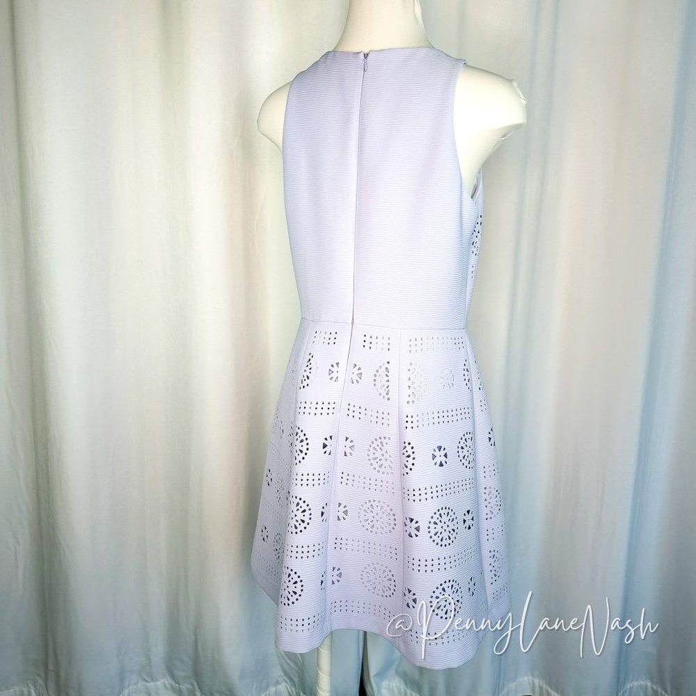 Gianni Bini Patricia Laser Cut Sleeveless Mini Dress Island Sunset - Picture 11 of 12